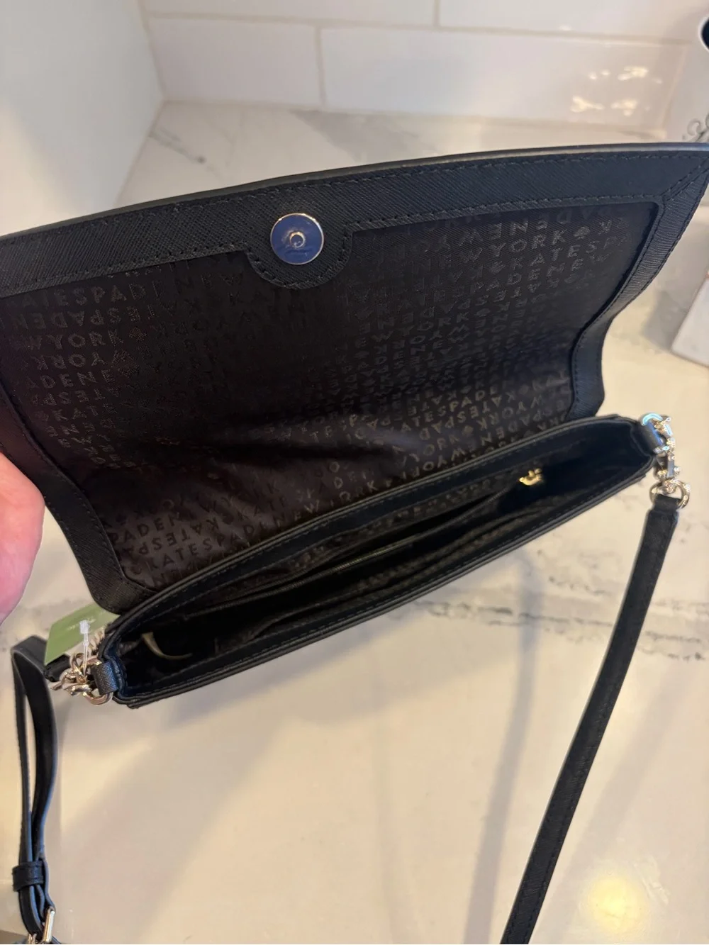 Kate spade pink/black shoulder bag / cross body